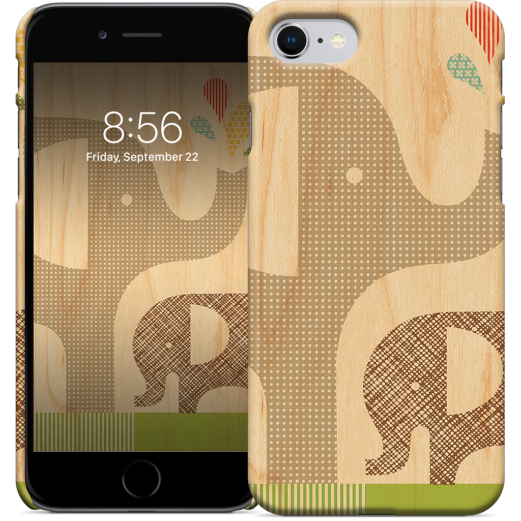 Elephant with Calf iPhone Case
