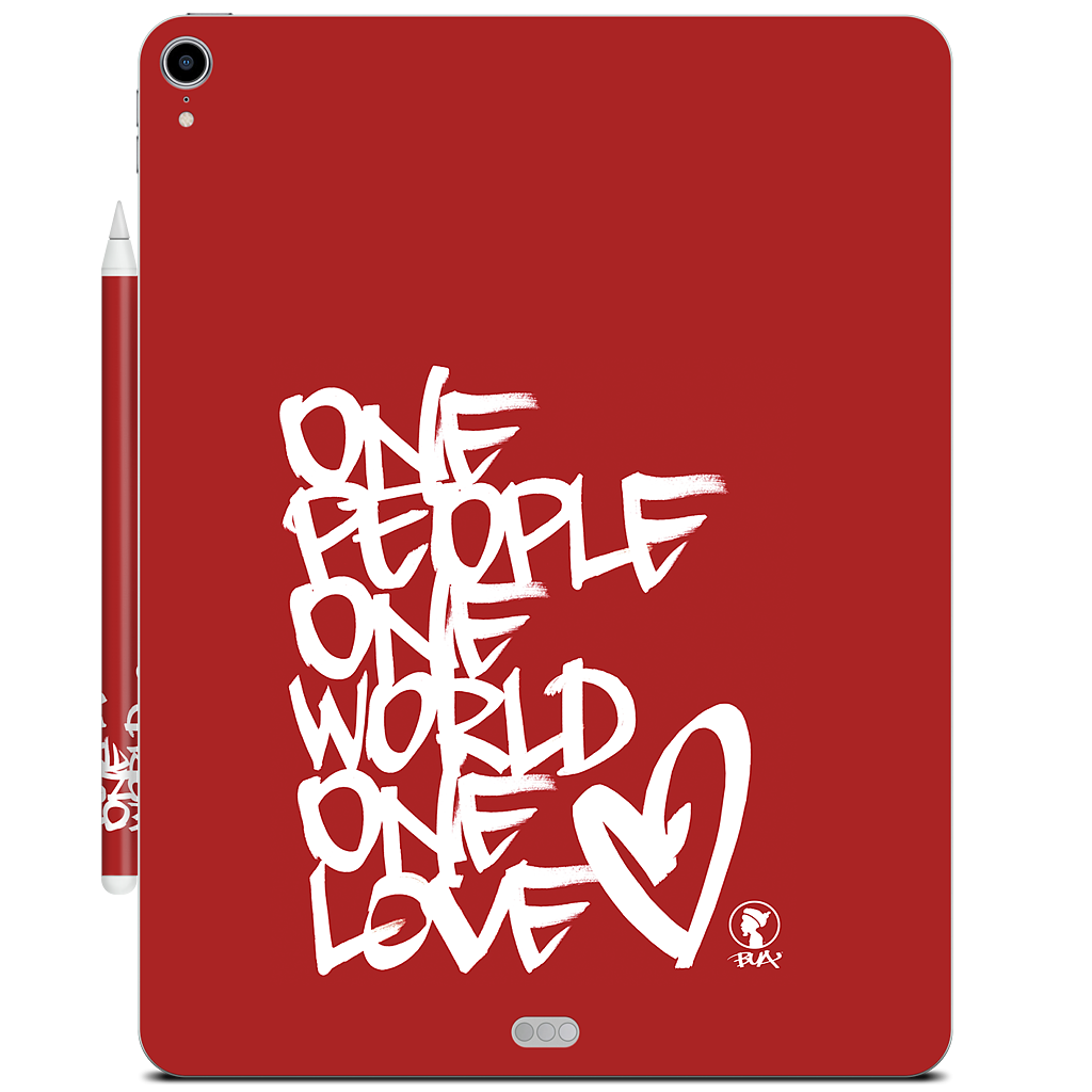 One People, One World, One Love iPad Skin