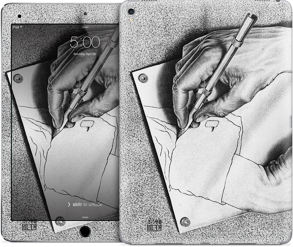 Drawing Hands iPad Skin