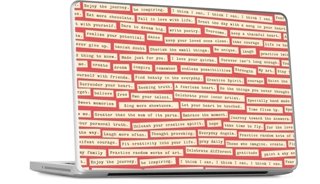Happy Thoughts MacBook Skin