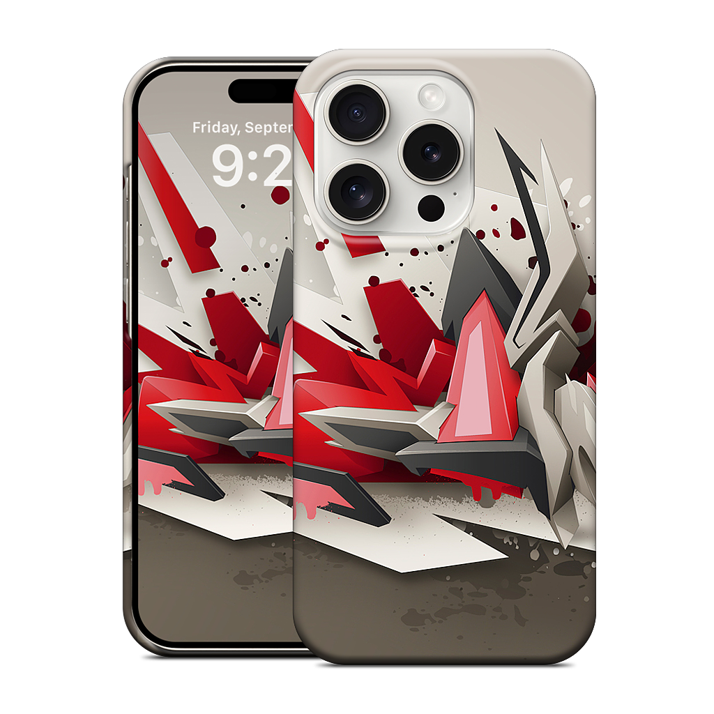 Red Metal iPhone Case