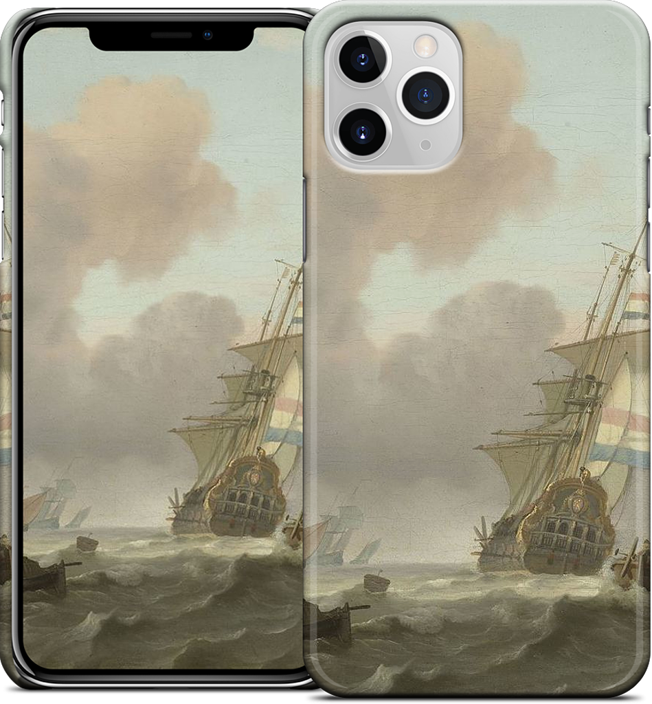 Ships in Choppy Sea iPhone Case
