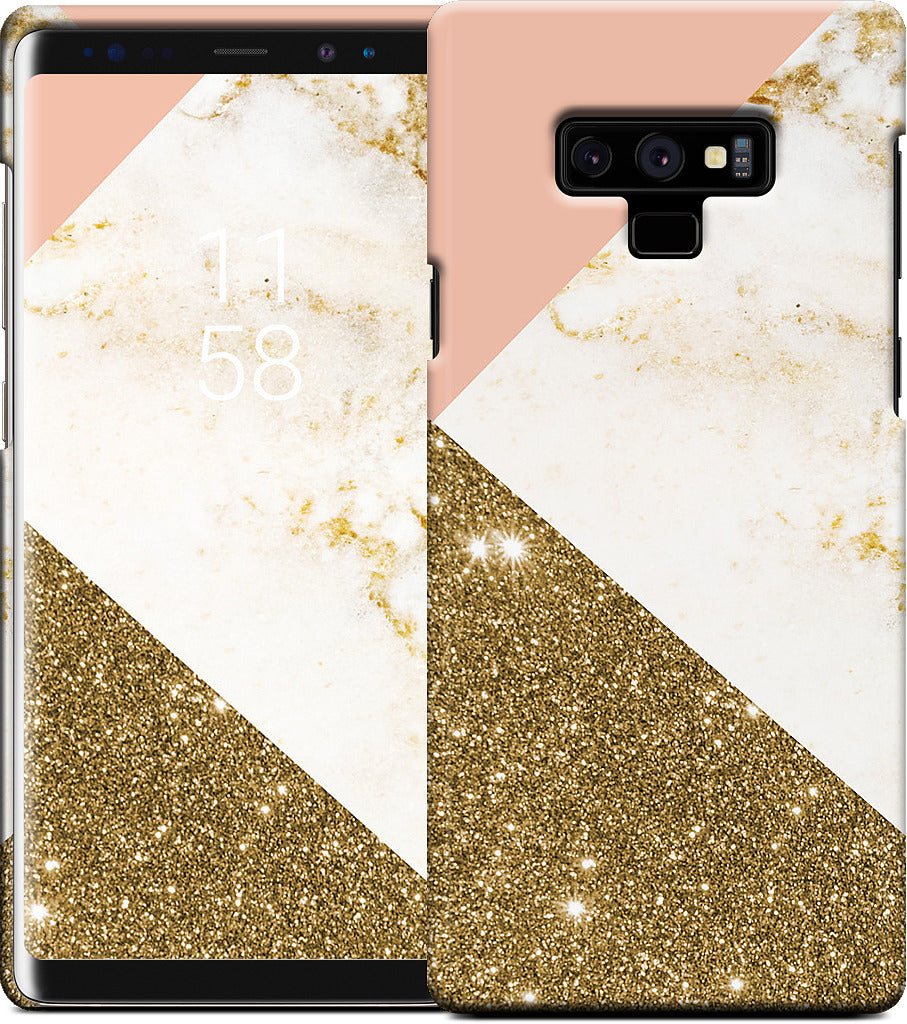 Gold Marble Collage Samsung Case