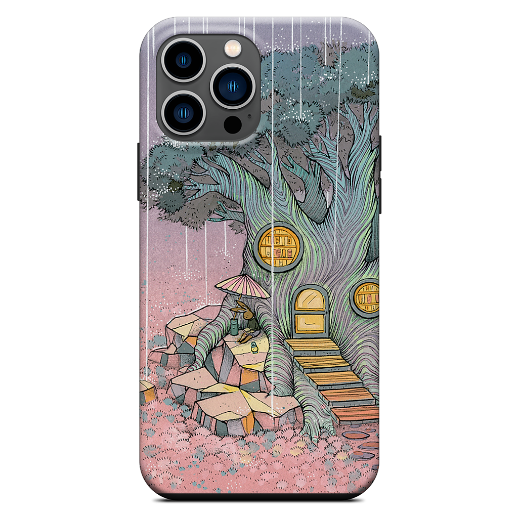 Rainy Day In The Library iPhone Case