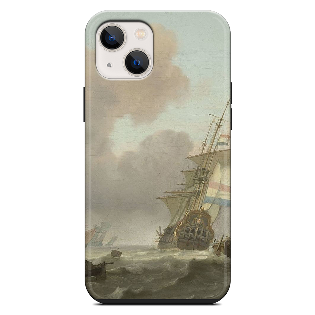 Ships in Choppy Sea iPhone Case