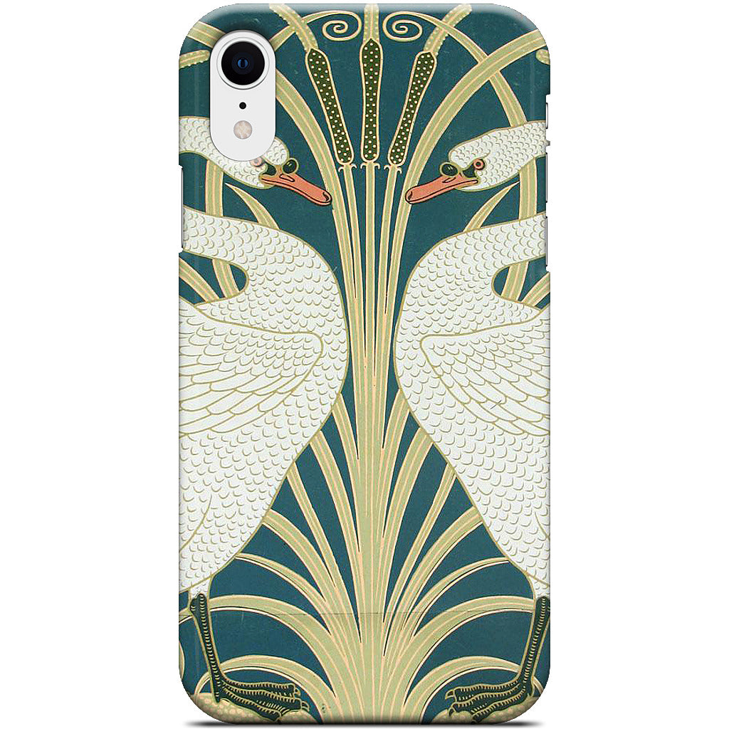 Swans and Irises iPhone Case