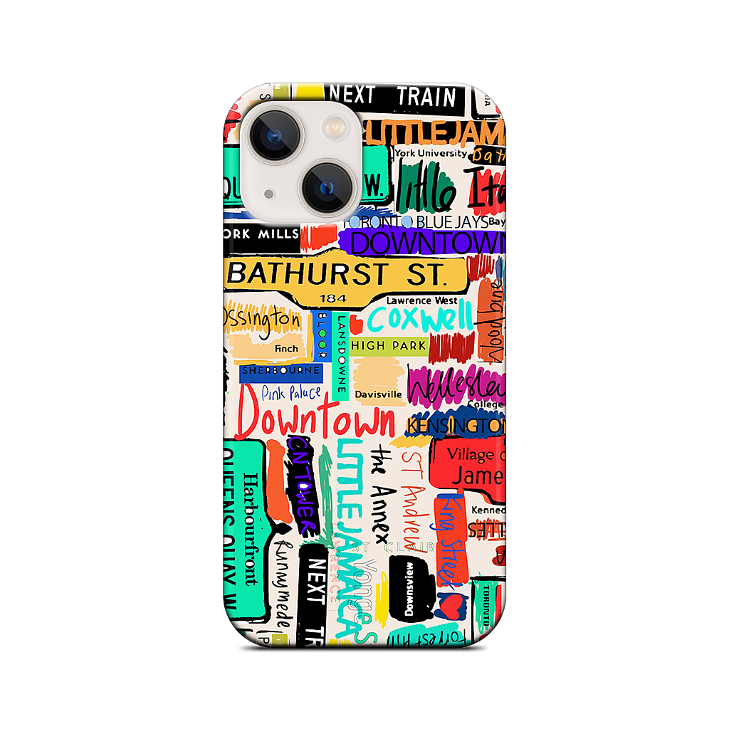 Toronto words iPhone Case