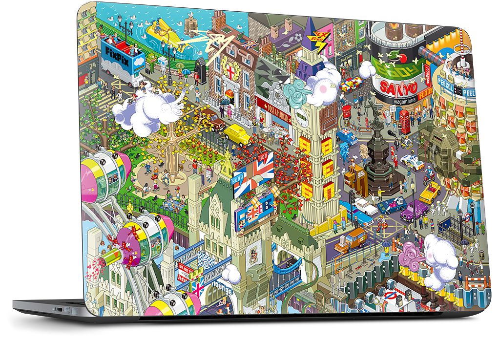 London Dell Laptop Skin