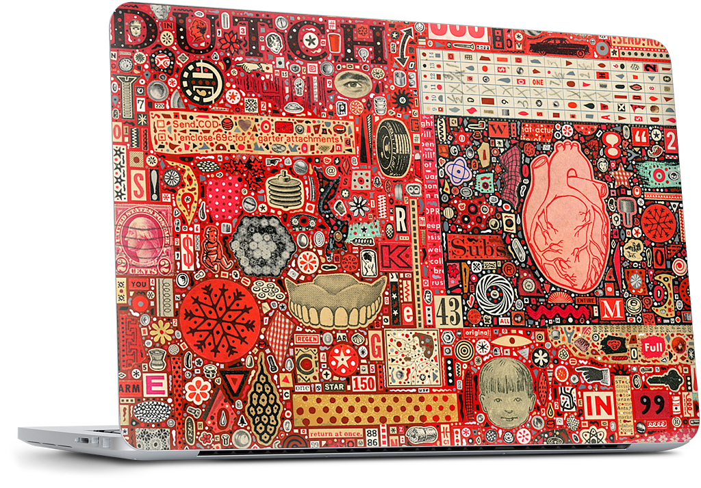 Big Numbers - Heart and Teeth MacBook Skin