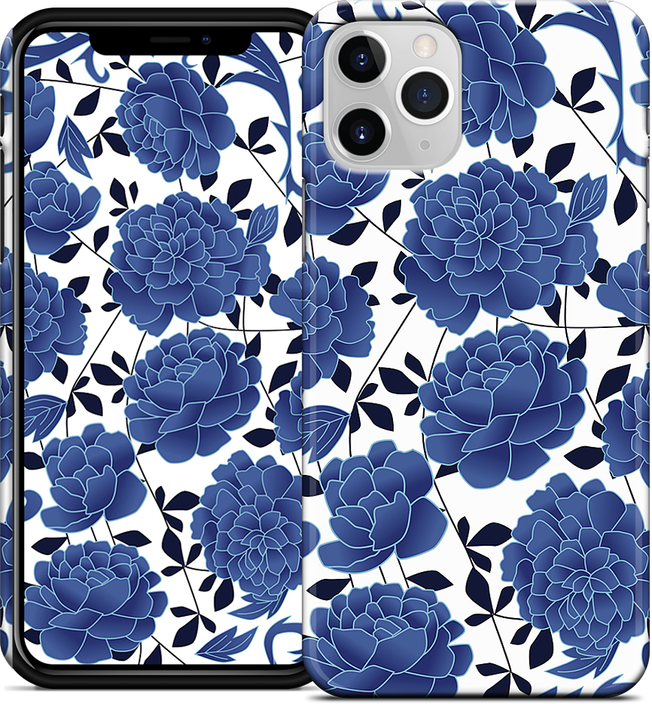 Blue flowers iPhone Case