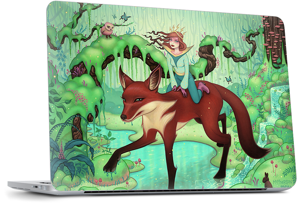The Fox's Respite MacBook Skin