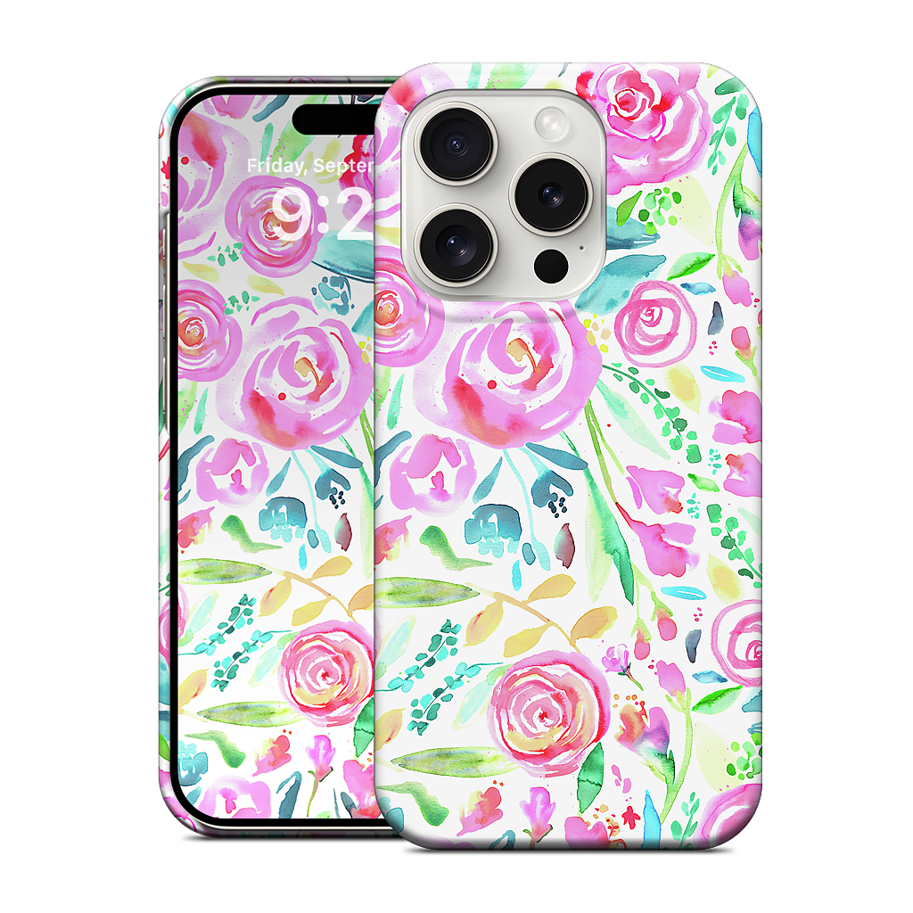 Sweet Floral Roses Pastel Bouquet iPhone Case
