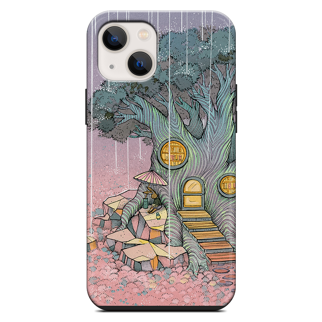 Rainy Day In The Library iPhone Case
