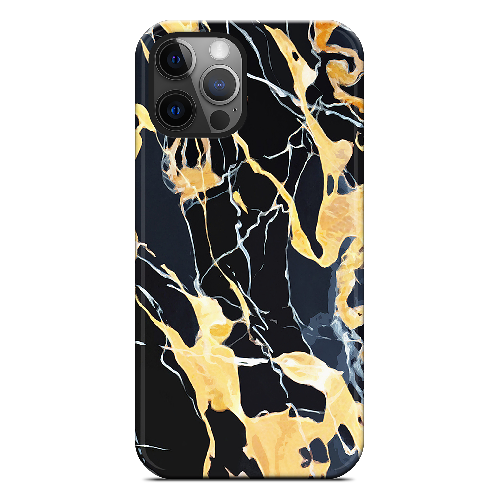 Black Marble iPhone Case