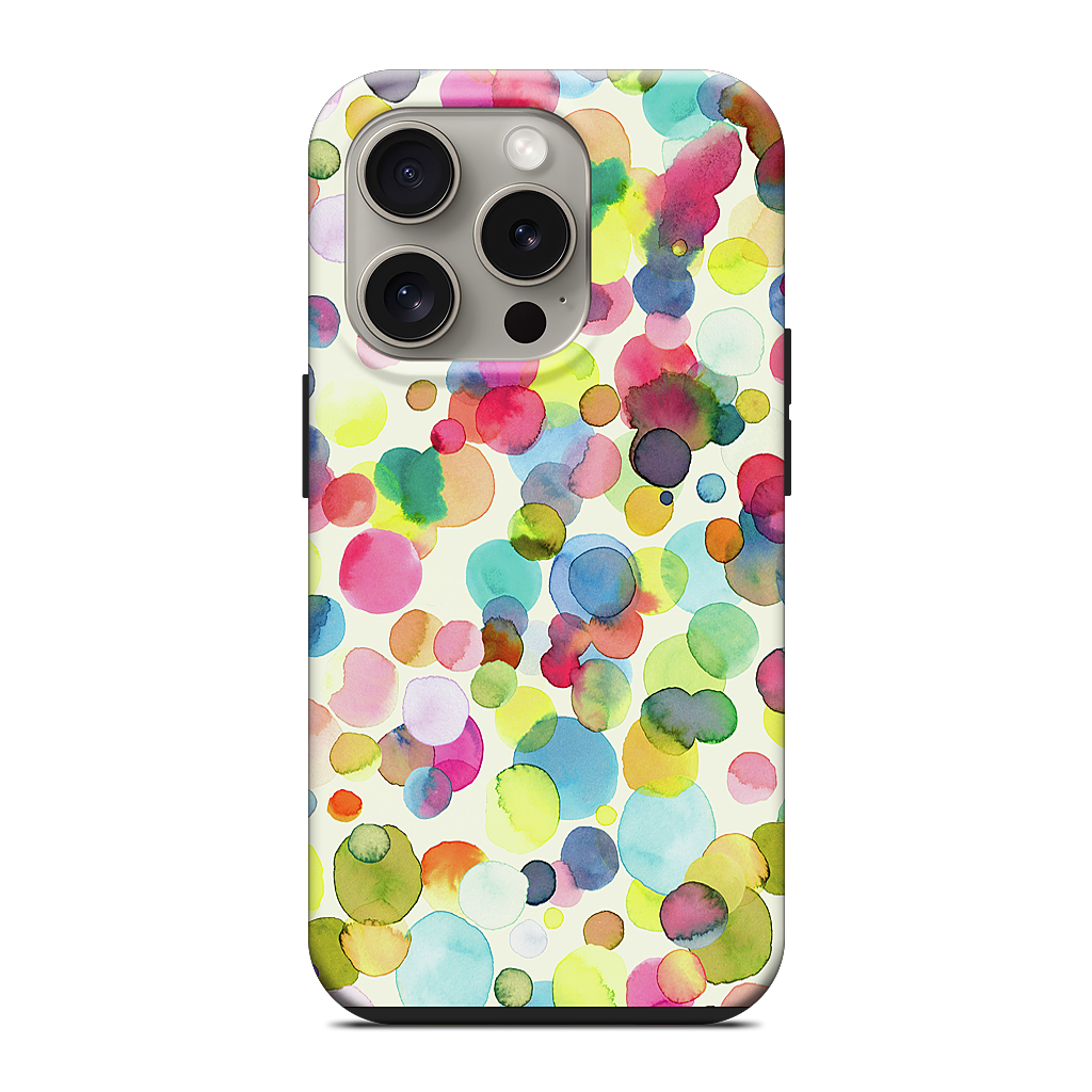 Watercolor Colorful Drops iPhone Case
