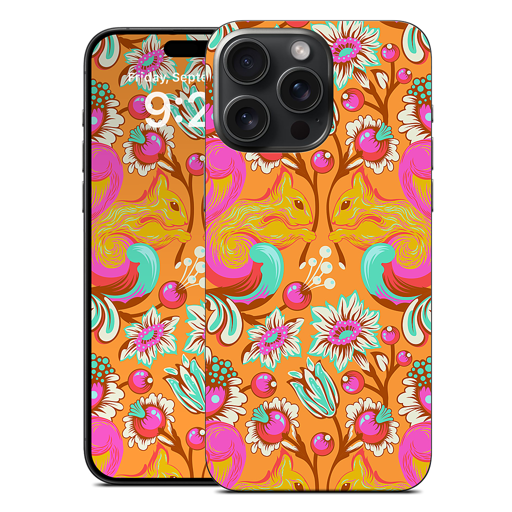 Squirrel Begonia iPhone Skin