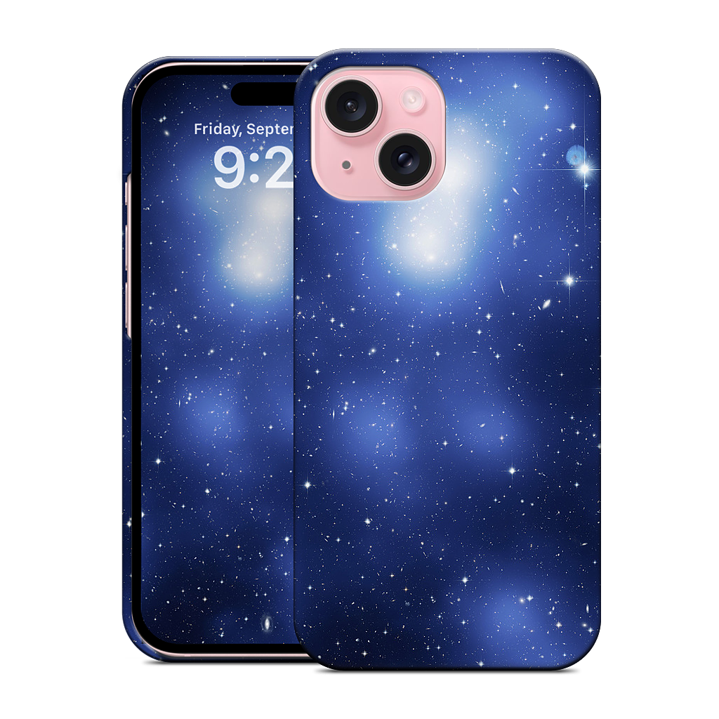 Galaxy Cluster Blue iPhone Case