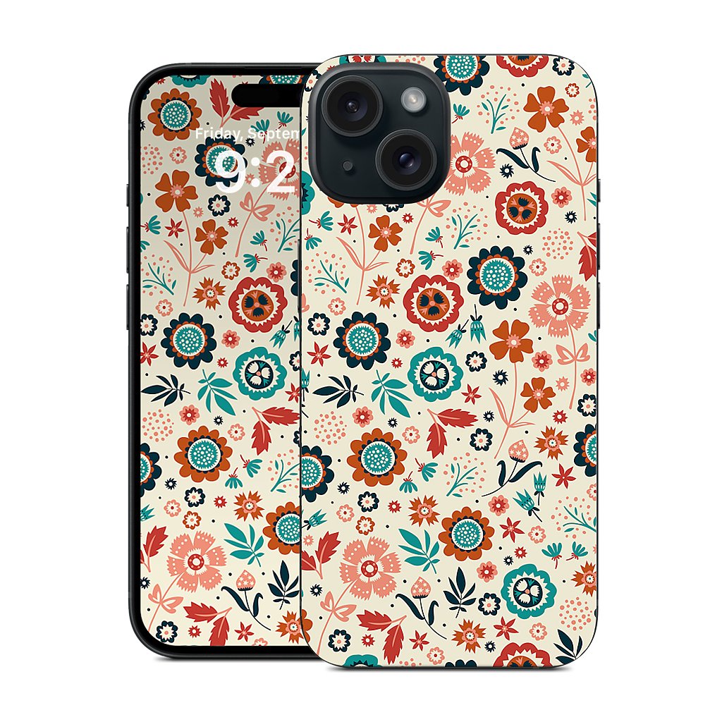 Folk Flowers iPhone Skin