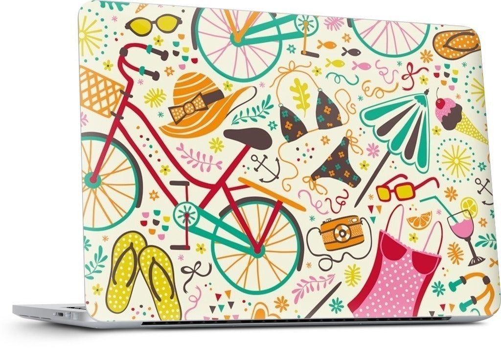 Seaside Cycle MacBook Skin