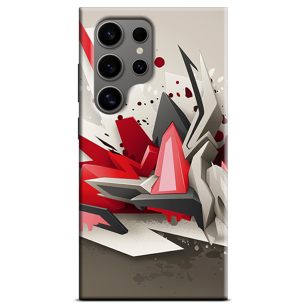 Red Metal Samsung Case