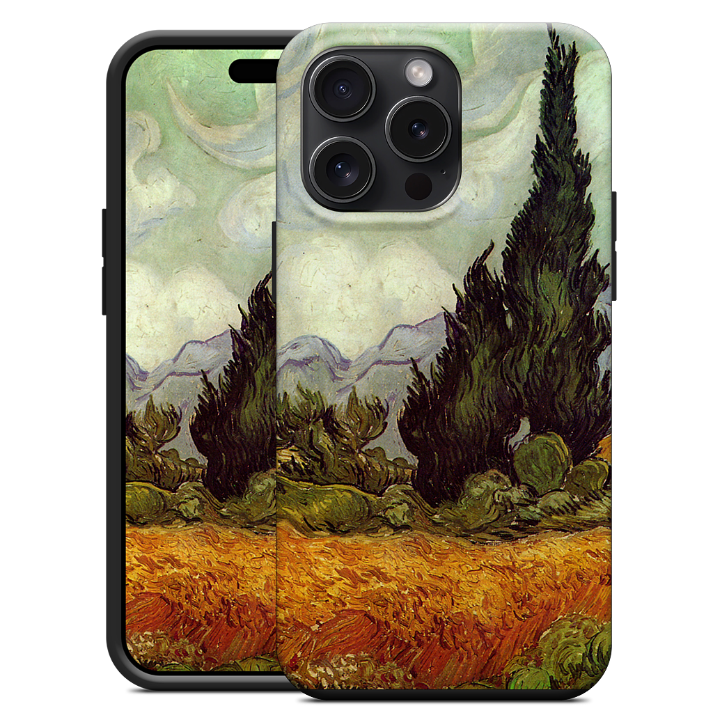 A Wheatfield with Cypresses iPhone Case