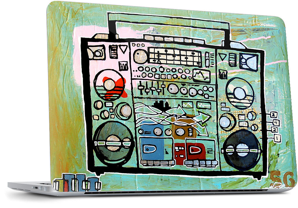 Ghetto Blaster MacBook Skin
