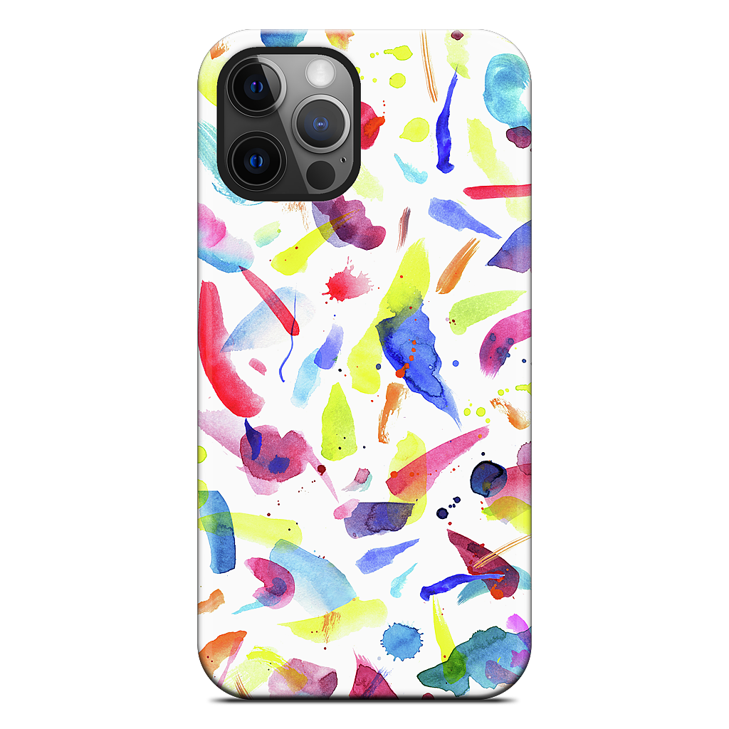 Watercolor Summer Brushstrokes iPhone Case
