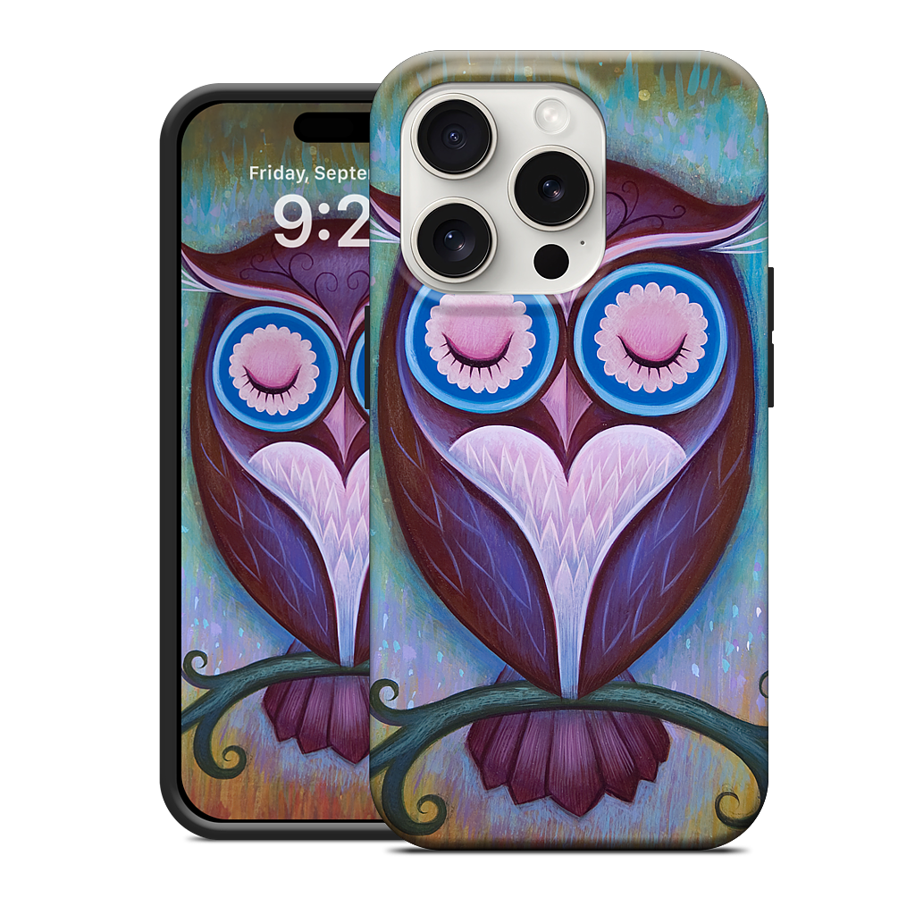 Sleepy Owl iPhone Case