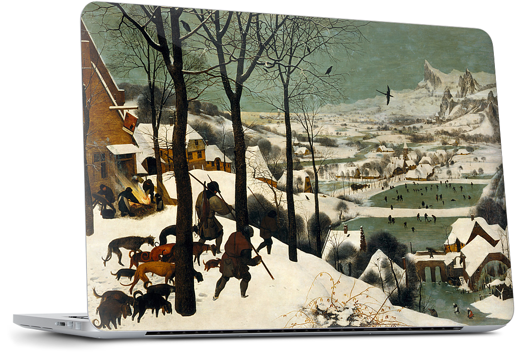 Hunters in the Snow MacBook Skin