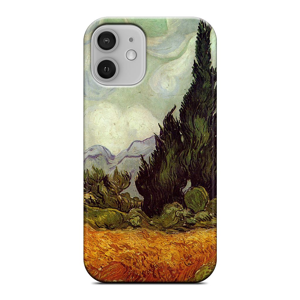 A Wheatfield with Cypresses iPhone Case
