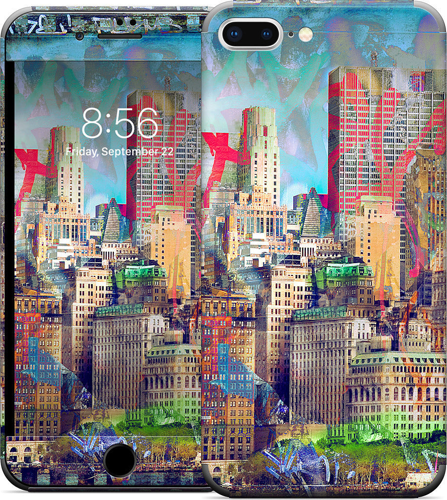 Graffiti Skyline iPhone Skin