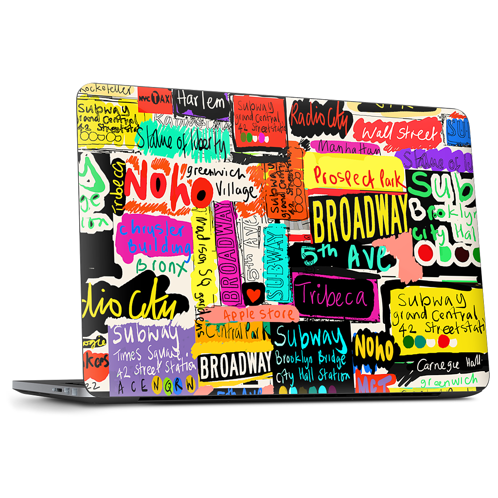 NYC Words Dell Laptop Skin