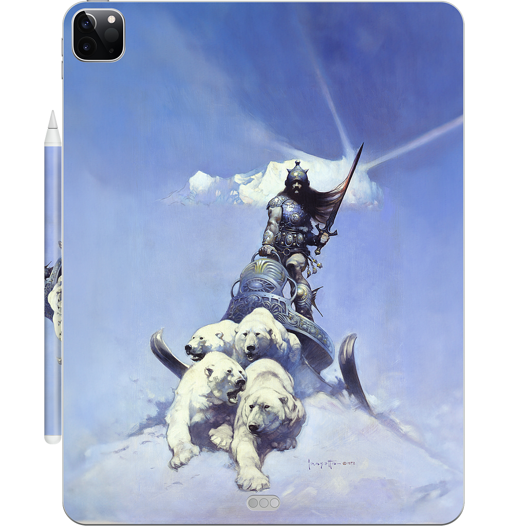 Silver Warrior iPad Skin