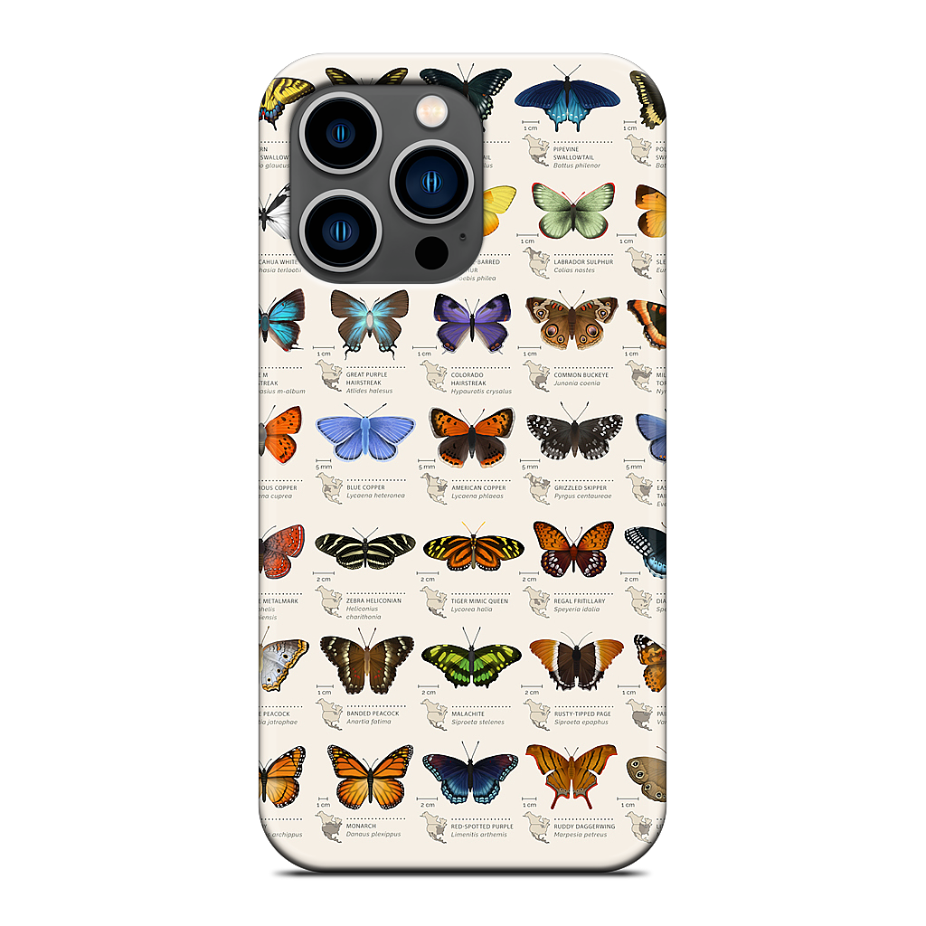 42 North American butterflies iPhone Case