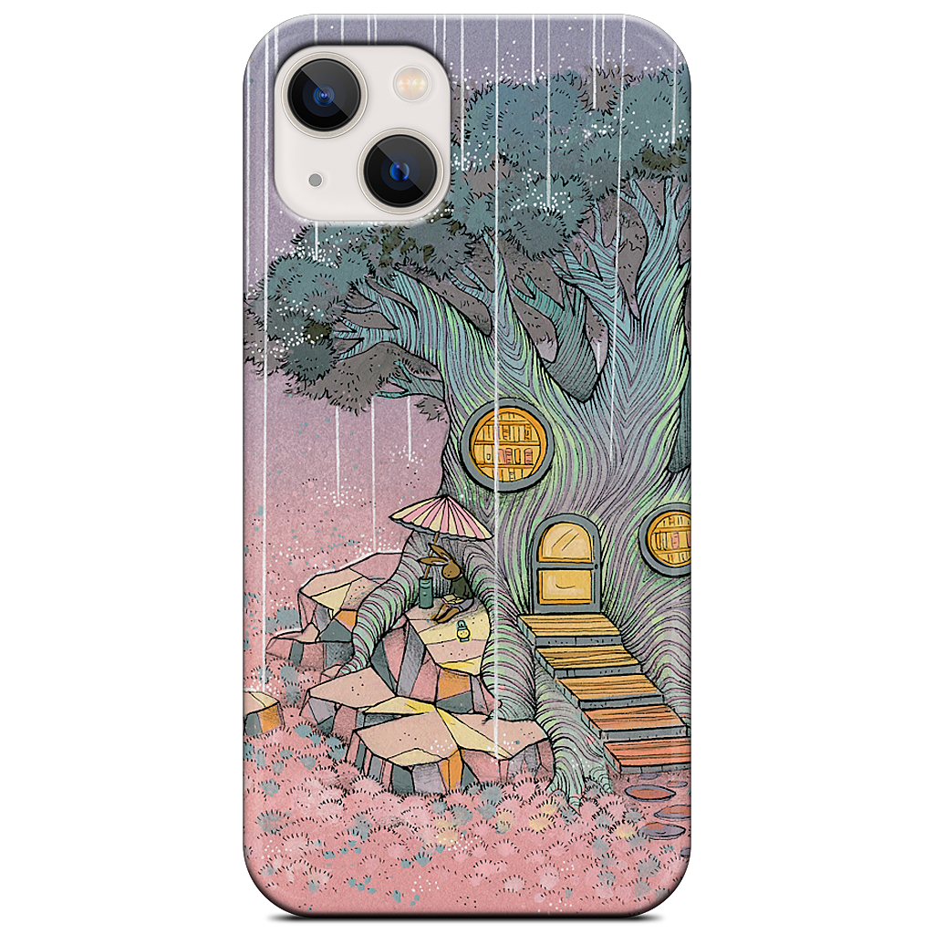 Rainy Day In The Library iPhone Case