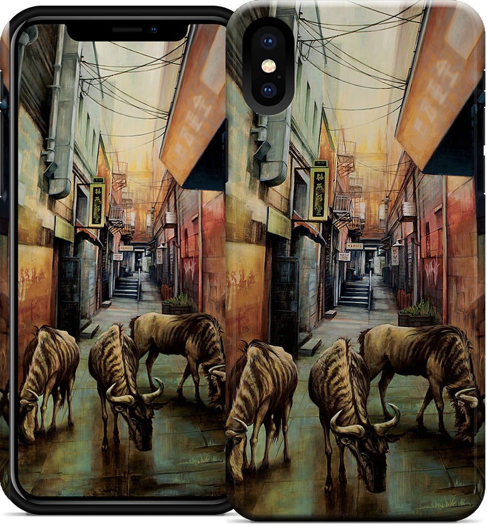 "Street of Three Beasts" -Levinson iPhone Case