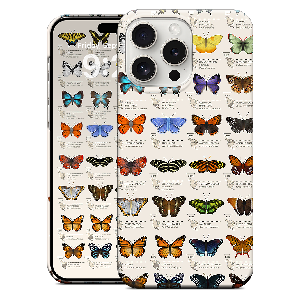 42 North American butterflies iPhone Case