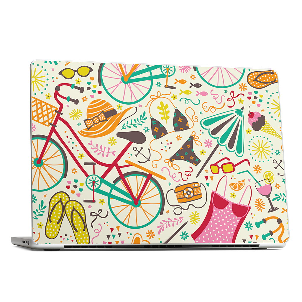 Seaside Cycle MacBook Skin