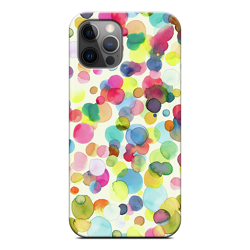 Watercolor Colorful Drops iPhone Case