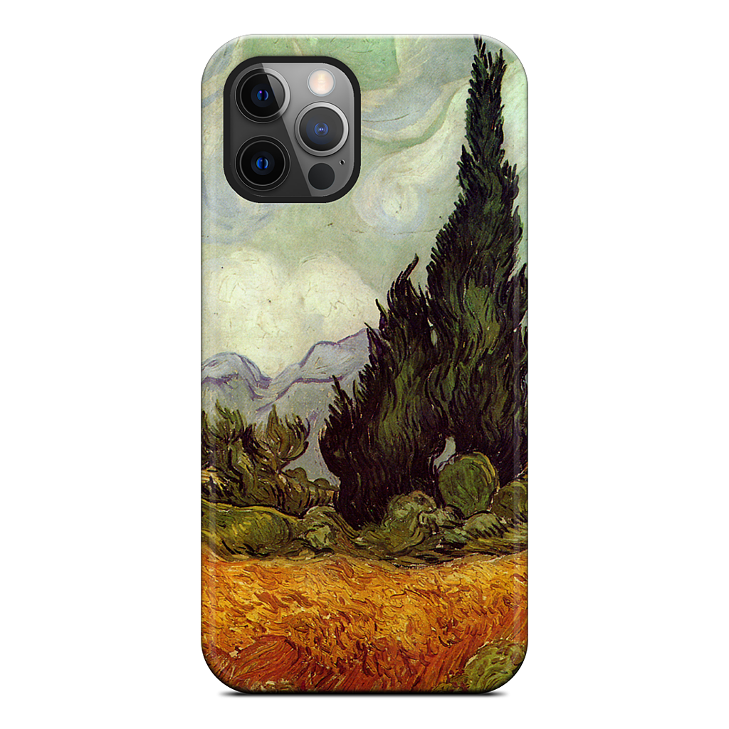 A Wheatfield with Cypresses iPhone Case