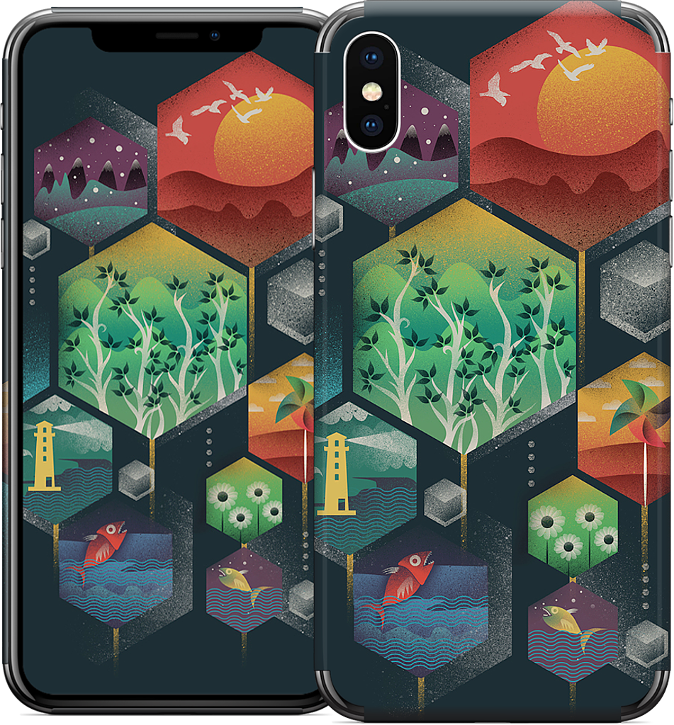 Geometrical Wonders iPhone Skin