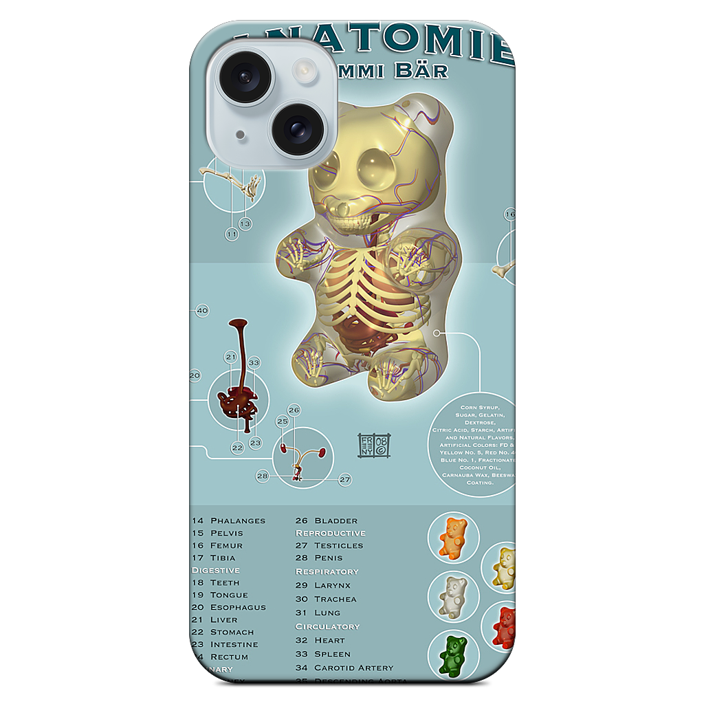 Gummi Anatomie iPhone Case