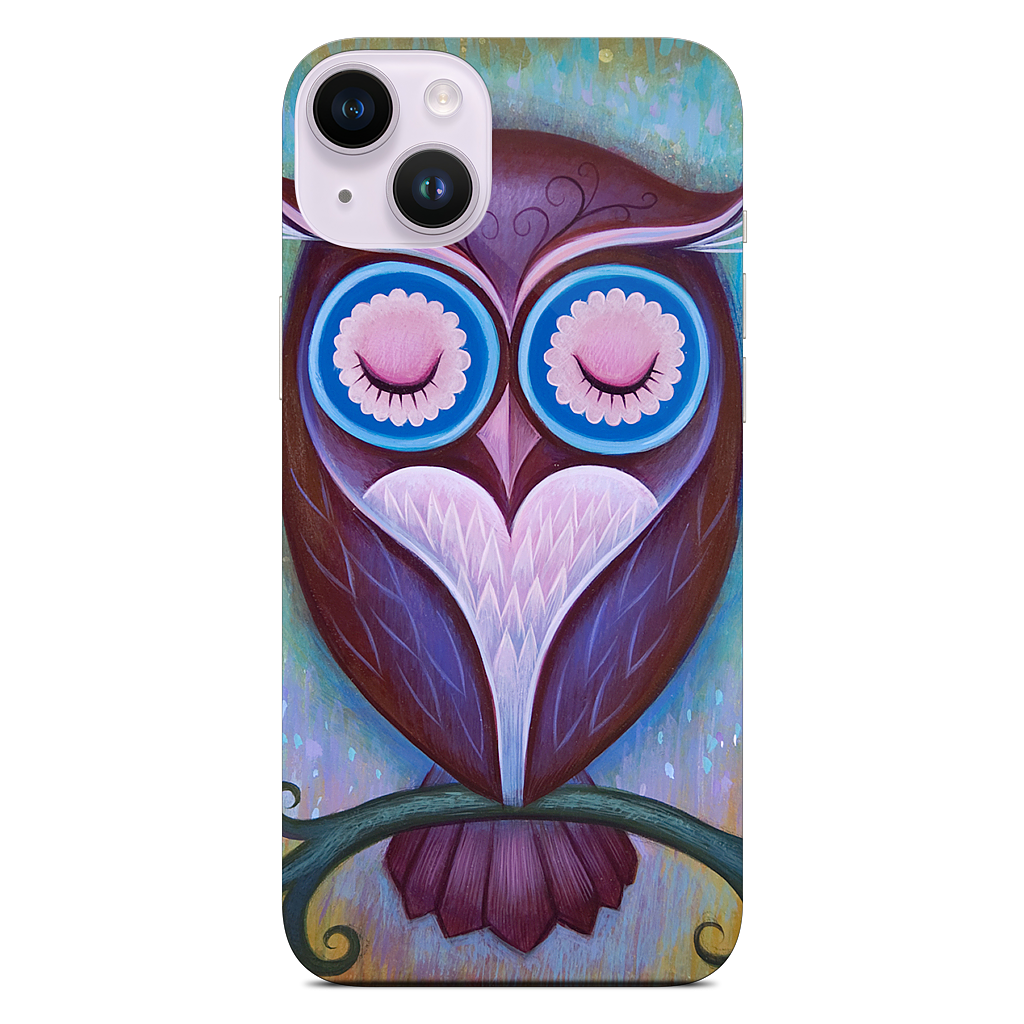 Sleepy Owl iPhone Skin