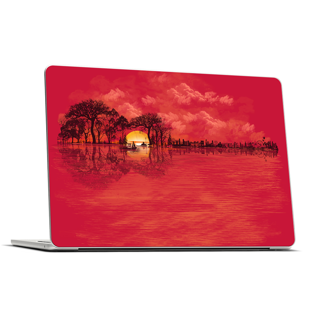 Musical Sunset MacBook Skin