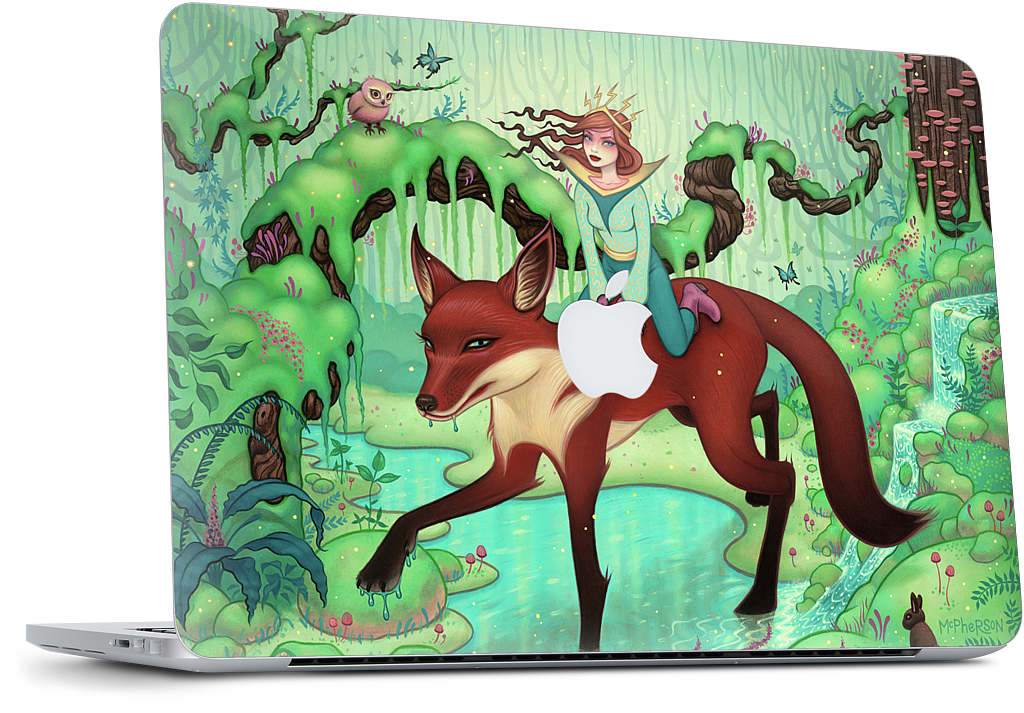 The Fox's Respite MacBook Skin