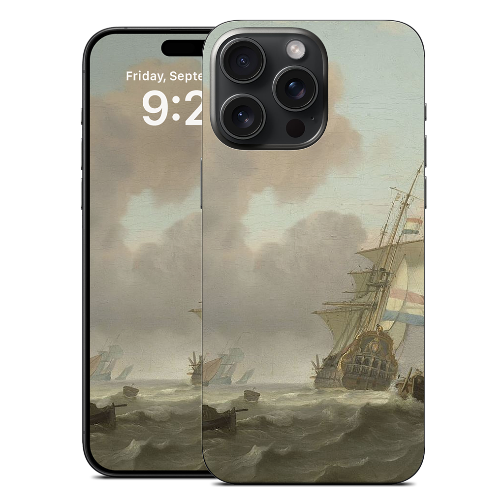 Ships in Choppy Sea iPhone Skin