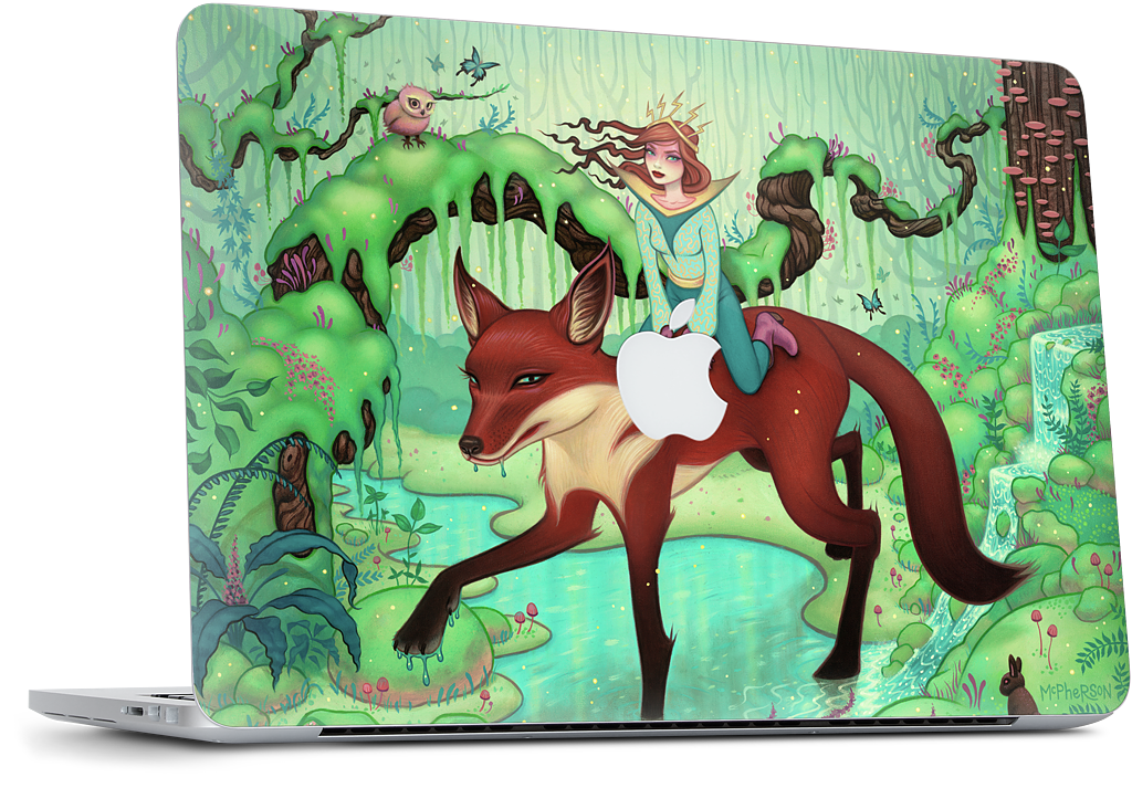 The Fox's Respite MacBook Skin