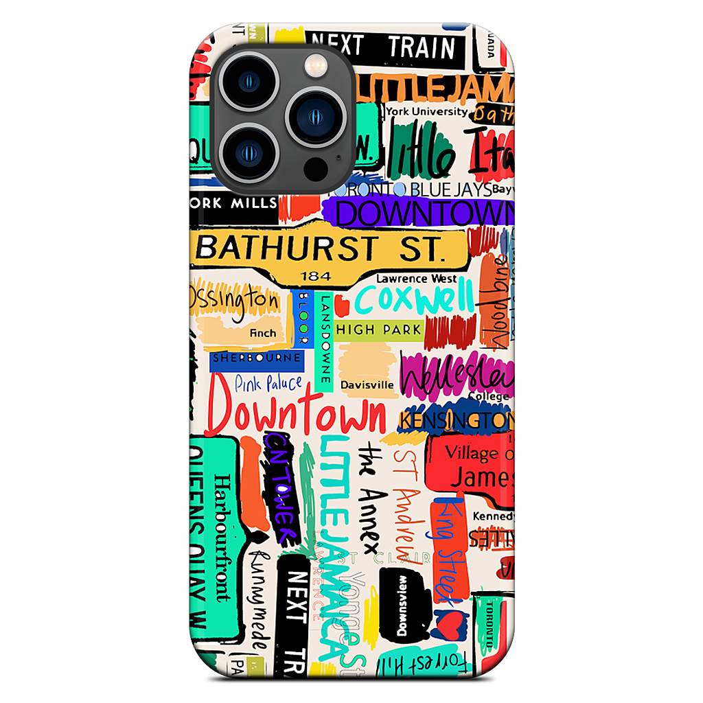 Toronto words iPhone Case