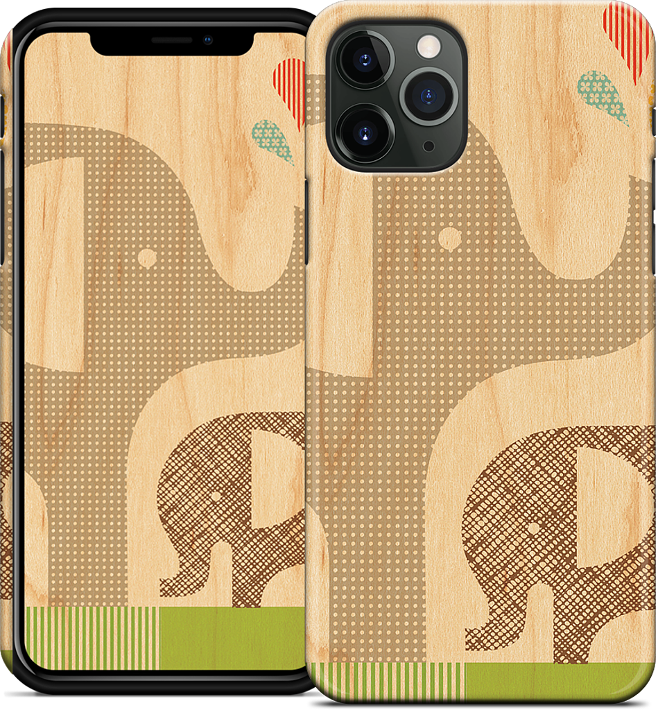 Elephant with Calf iPhone Case