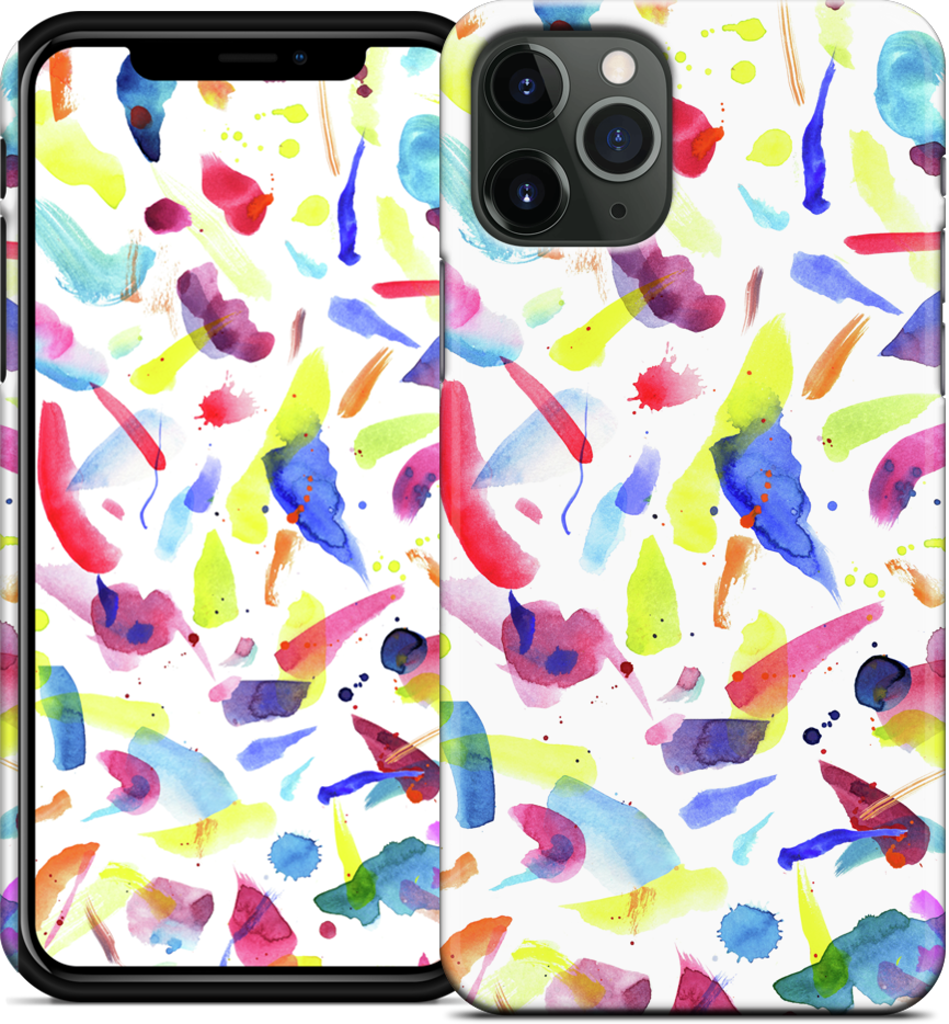Watercolor Summer Brushstrokes iPhone Case